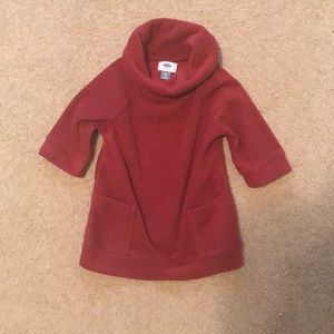 Girls 5T Red Cowl Neck Sweater Old Navy